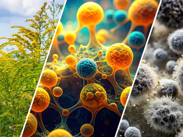 AleAlert: Pollenflug von Ambrosia, Cladosporium und Alternaria im September