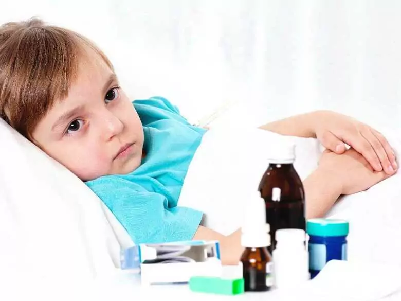 Hypertrophie der Rachenmandel bei Kindern