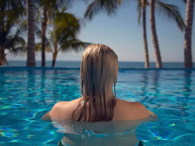 Wasser wie ein Peeling