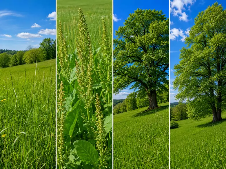 AleAlert: Pollenflug von Gras, Ampfer, Eiche und Buche im Mai