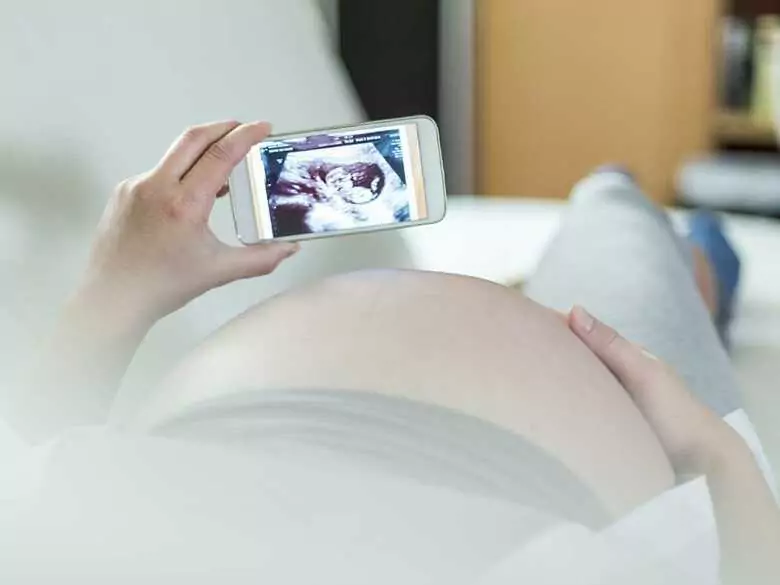 Das Baby im Mutterleib